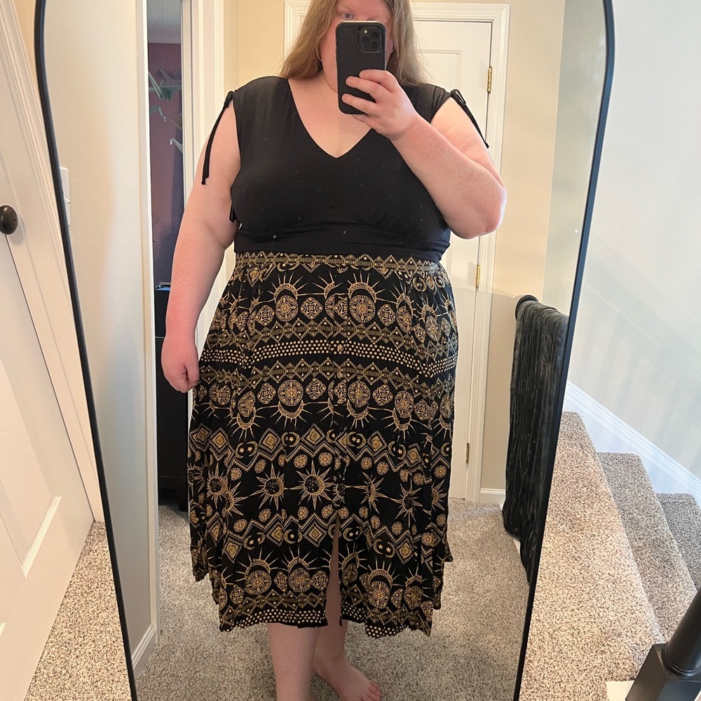 Torrid Sun and Moon Midi Skirt
